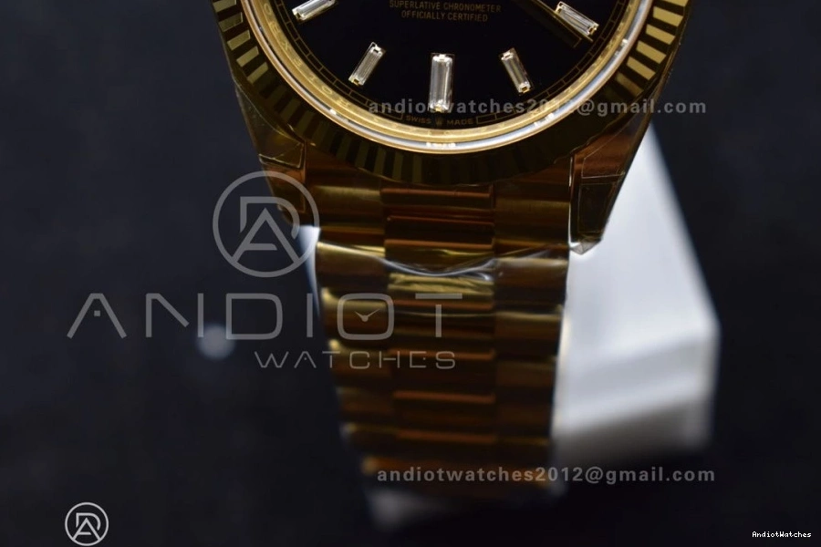 40 Edition VR3255 Dial Weight) Day THBF YG 660 Date (Gain Crystal Bracelet on Best President RelaxedFit 228238 1:1 Black 0727